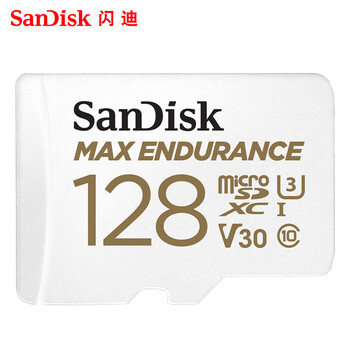 闪迪sandisktf内存卡128g行车记录仪监控内存专用卡microsd卡高速存储