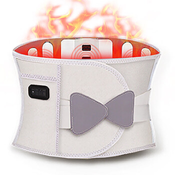 恒适电加热腰带发热保暖热敷包腰带腰部按摩器护腰大姨妈神器n6浅灰单