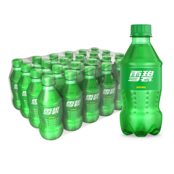 雪碧sprite 檸檬味 汽水 碳酸飲料 300ml*24瓶 整箱裝 可口可樂出品