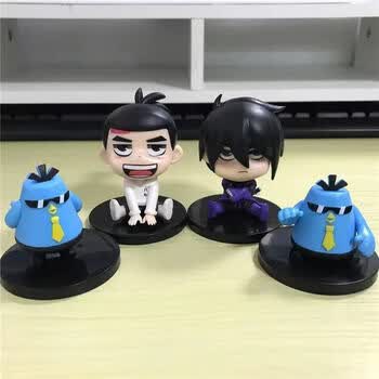 顾欢刺客伍六七手办4款坐姿阿七鸡大宝模型摆件玩具 五六七刺客套餐