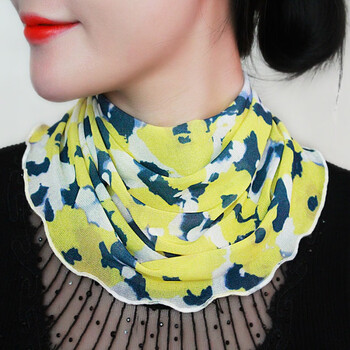 bitced新品夏天护颈椎的套脖围脖女套头小丝巾春秋百搭护颈椎假领子女