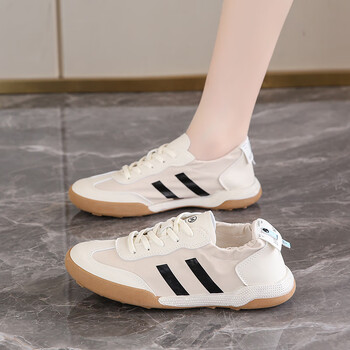 wushi踩屎感德训鞋女2024新款夏季透气懒人一脚蹬轻黑色35