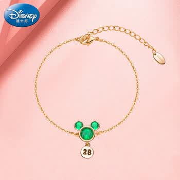 迪士尼disney手链女米奇手饰品ins小众潮流可爱卡通首饰生日礼物送