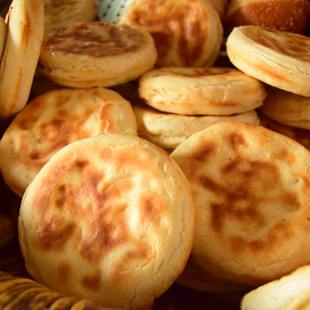 手工锅盔馍西安小吃手工烧饼休闲干粮锅盔饼五香馍馍糕点 黄烧饼10个