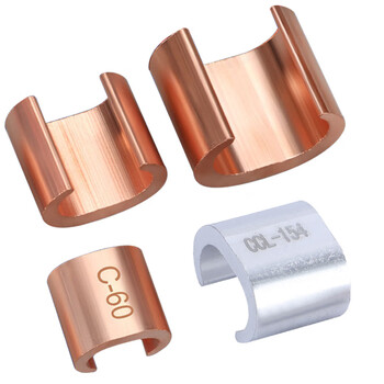 鸣固 c型线夹 电缆分支线夹c型cct连接器金具铜并接线夹 cct-288