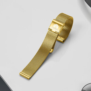 原装gt2pro2代es智能watch3表带b5b6b3手环gs荣耀46m 金色【细网带】