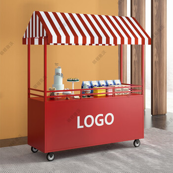 祺程致沃花车货架特价车超市促销车可移动式集市地摊车夜市户外摊位车