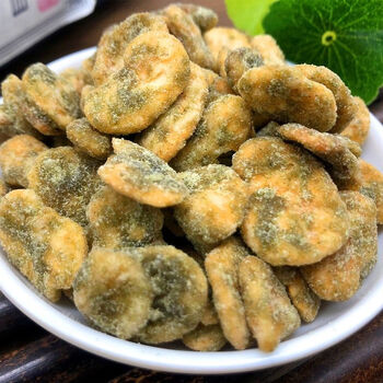 脆蚕豆袋装豆子即食零食坚果炒货休闲小吃海苔味豆瓣250g葱油豆瓣250g