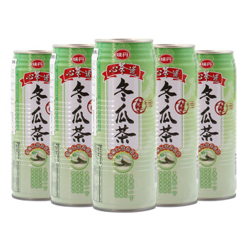 冬瓜茶飲料 味丹心茶道冬瓜汁飲料490ml*5罐 茶類植物飲品