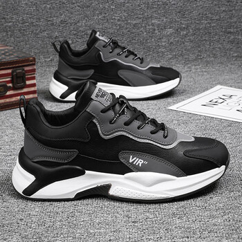 xyoung男生板鞋男款新款男士潮流小白鞋潮牌感增高百搭