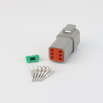 deutsch dt06-2s德驰型连接器dt04-2p汽车线束接插件防水公母插头