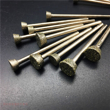 e针压铊磨头玉石翡翠玛瑙原石开窗打磨去皮雕刻工具50mme针压坨235柄