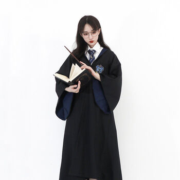 联名衣服装巫师袍子周边外套学院校服外套斗篷 拉文克劳--袍子 领带 m