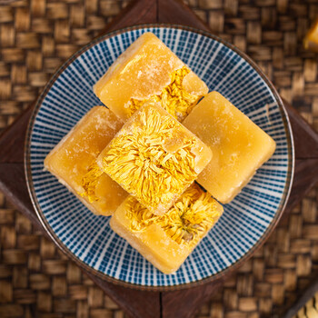 菊花茶冰糖蜂蜜菊花茶块500克小包蜂蜜枸杞菊花茶块养生组合花茶 菊花