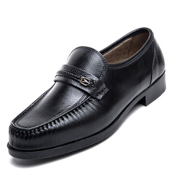 狄宏日本健康鞋软底软面休闲男皮鞋舒服健康牌皮鞋中老年爸爸鞋定制款