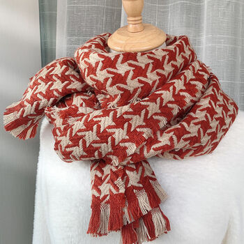 hrcongolke服饰配件新品围巾女冬款学生韩版新款格子围巾女士秋冬款