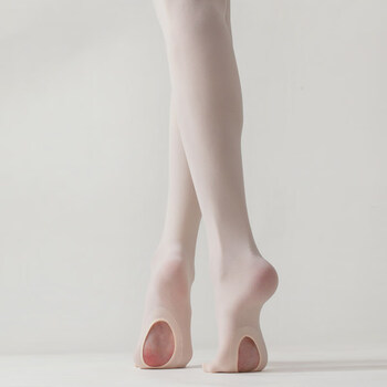 铭汇通舞蹈袜女成人挖洞练功体操大袜形体芭蕾舞专用连裤袜白色丝袜