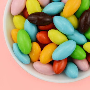 5斤散装彩虹屋彩色巧克力豆整箱批mm蛋糕烘焙活动装饰婚礼喜糖果5斤