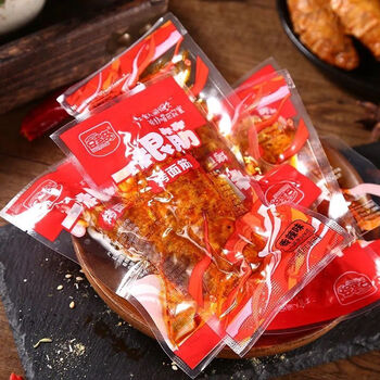 食芳溢豆网红烤面筋即食零食香辣烧烤小吃辣条豆干一根筋休闲食品