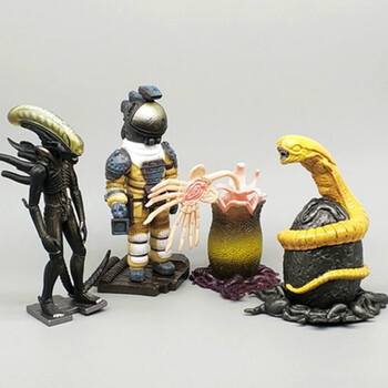 郡昂7寸异形大战铁血战士手办契约模型汽车摆件可动人偶玩具母异形