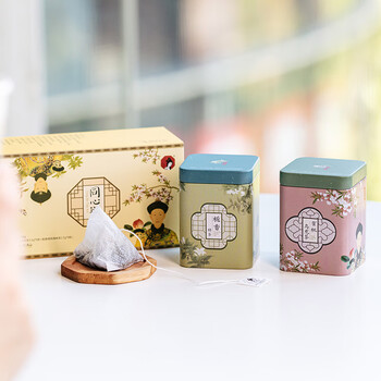 茶颜悦色茶同心瓶礼盒茶包蜜桃乌龙桂花乌龙冷泡茶长沙特产伴手礼 5盒