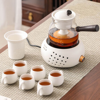 煮茶器小型蒸煮茶壶玻璃茶具套装家用自动烧水泡茶壶陶瓷电陶炉善曦捷