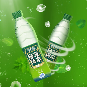 蓝剑薄荷水 555mlx20瓶/箱 草本饮料饮料