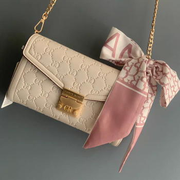 酷奇(kuqi)袋鼠链条女包信封包斜跨腋下cr包包 小众轻奢七夕情人节