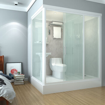 梦想岛家整体淋浴房干湿分离卫生间洗澡房家用玻璃隔断集成卫浴农村