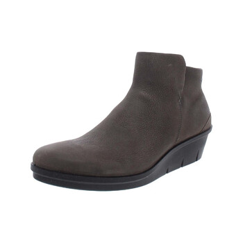 鞋靴>时尚女鞋>女靴>女士时装靴>爱步(ecco)>爱步(ecco)侧拉链坡跟短