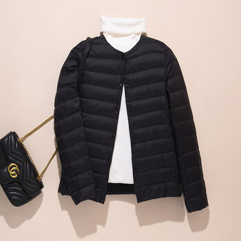初中生高中少女大学生轻便羽绒服新款轻薄羽绒服女短款圆领内胆马甲薄