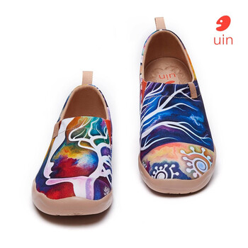 uin彩绘旅行鞋西班牙原创设计师品牌地球日系列新款轻便舒适透气图案