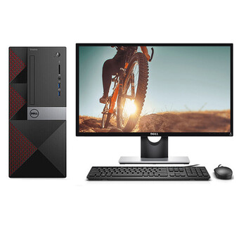 戴尔(dell)vostro成就3668 商务办公台式机电脑 可装win7系统 i7-7700