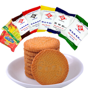 上海饼干500g特色鲜葱酥芝麻味香葱散装万年青桃酥老婆饼奇味椒盐味