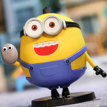 大眼萌2系列小黄人大眼萌系列盲盒潮玩模型玩具摆件创意礼 宠物石otto