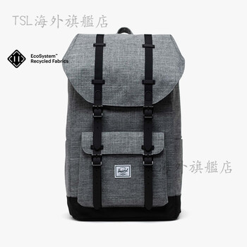 herschel赫行大号旅行环保系列男女双肩包书包背包经典麻灰色15英寸