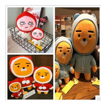 kakao friends卡考金南俊同款睡衣狮子毛绒玩具公仔玩偶 屁桃君 大号