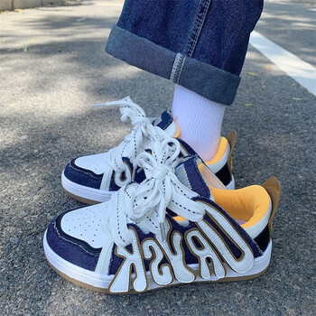 salisbury面包鞋小众高街鞋子女滑板鞋秋季字母百搭运动小白鞋休闲ins