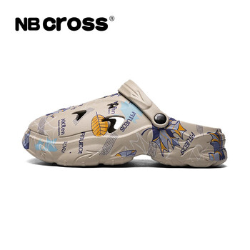 nb cross官方新款洞洞鞋男透气凉鞋外穿拖鞋沙滩雨季办公室  22201