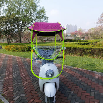 电动车雨棚蓬加厚车棚雨伞摩托车遮阳伞新款电瓶车防雨挡风罩新款大