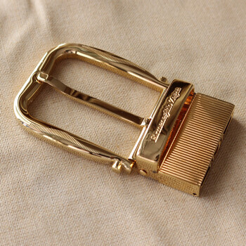 适用欧杰尼亚皮带扣头z字裤带头单卖钛钢腰带扣zegna卡扣35平滑针扣35