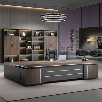 晟凯奥总裁办公桌老板桌简约现代老板桌子办公室桌椅大班台办公家具
