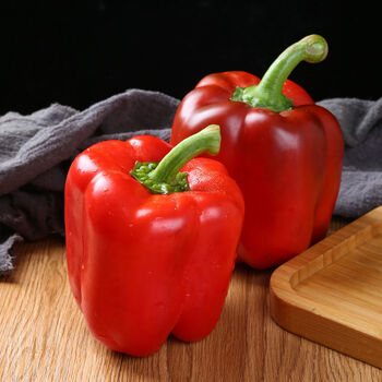 新鲜彩椒圆椒五彩椒柿子椒红黄椒水果甜椒寿光蔬菜灯笼椒红色3斤精选