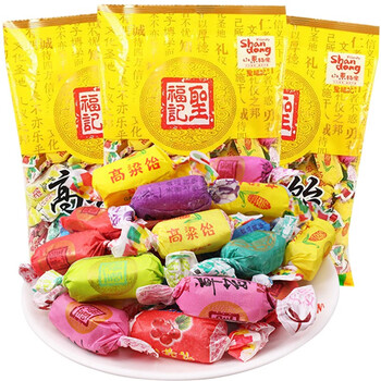 圣福记高粱饴拉丝软糖侯美丽家混合水果喜糖零食韧劲耐嚼糖果休闲零食