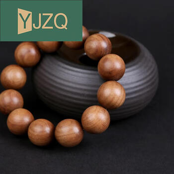 yjzq印度老山檀香手串佛珠黑肉沉水级老料檀香木手链颗男女6mm108颗