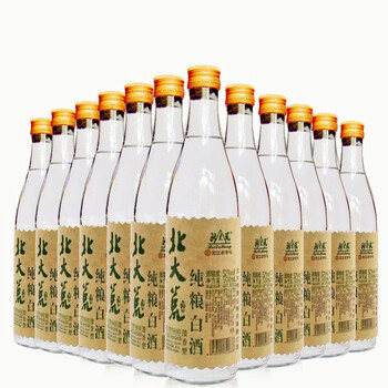 北大荒白酒传奇52度浓香型粮食酒北大荒白酒500ml浓香型白酒6瓶 12瓶