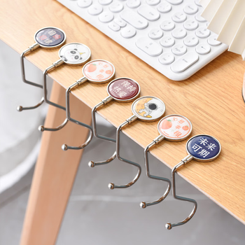 慕质书包挂钩学生课桌边侧边挂包神器可拆卸免粘免贴可移动便携挂包钩