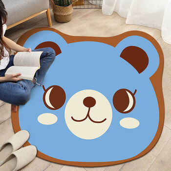 卡通可爱浴室卫生间吸水地垫门口卧室家用进门垫入户脚垫懒懒熊定制