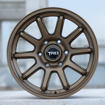 t01普拉多帕杰罗牧马人坦克300 500长城炮哈佛h9越野改装轮毂 古铜色