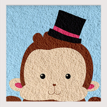 皓涛 纸浆画手工diy材料包手工制作装饰品 儿童立体纸浆泥画数字立体